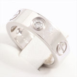Cartier love silver white gold rings