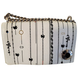 Dior white leather handbag