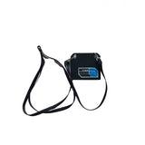 Prada black leather case