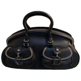 Dior black leather handbag