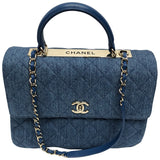 Chanel trendy cc blue denim - jeans handbag