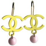 Chanel cc multicolour metal earrings