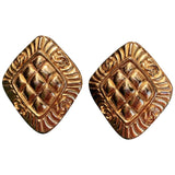 Chanel gold gold plated earrings