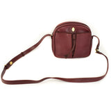 Cartier c burgundy leather handbag