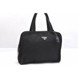 Prada black leather handbag