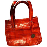 Furla red leather handbag