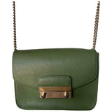 Furla metropolis green leather handbag