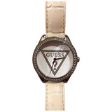 Guess white steel watch