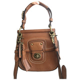 Coach brown leather handbag