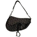 Dior saddle navy cloth handbag