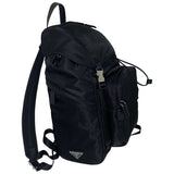 Prada black synthetic backpacks