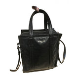 Balenciaga bazar bag black leather handbag