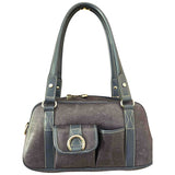 Lancel purple leather handbag