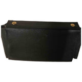 Hermès black leather travel bag