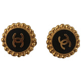 Chanel chanel gold metal earrings