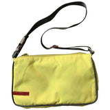 Prada yellow synthetic handbag