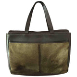 Lancel brown leather handbag