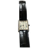 Cartier tank louis cartier black silver watch