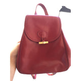 Longchamp roseau red leather backpacks