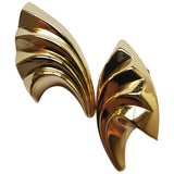 Dior gold metal earrings