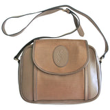 Yves Saint Laurent brown cloth handbag