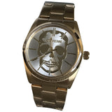 Zadig & Voltaire tête de mort gold steel watch