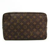Louis Vuitton brown cloth travel bag