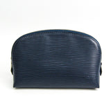 Louis Vuitton navy leather travel bag