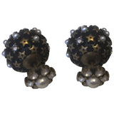 Dior tribal metallic metal earrings