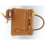 Hermès kelly 28 camel leather handbag