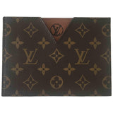 Louis Vuitton brown cloth clutch bag
