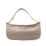 Prada tessuto  grey silk handbag