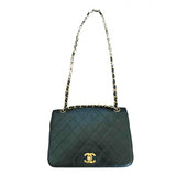 Chanel black leather handbag