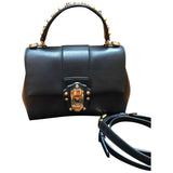 Dolce & Gabbana lucia black leather handbag