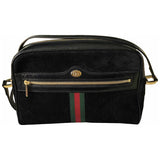 Gucci ophidia black suede handbag