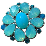 Dior turquoise metal rings