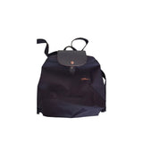 Longchamp navy synthetic backpacks