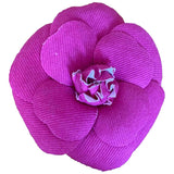 Chanel camélia pink cloth pins & brooches