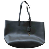 Saint Laurent shopping grey leather handbag