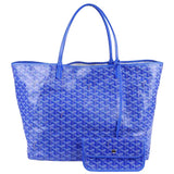 Goyard saint-louis blue cloth handbag