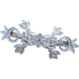 Dior silver crystal hair accessories