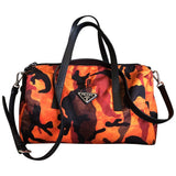 Prada orange cloth handbag
