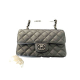 Chanel timeless/classique black leather handbag