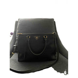 Prada galleria black leather handbag