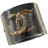 Chanel cc gold plastic bracelets