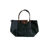 Longchamp pliage  anthracite cloth handbag