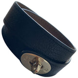 Mulberry black leather bracelets