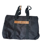 Lancel black cloth handbag