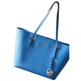 Michael Kors jet set blue leather handbag