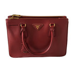 Prada saffiano  red leather handbag